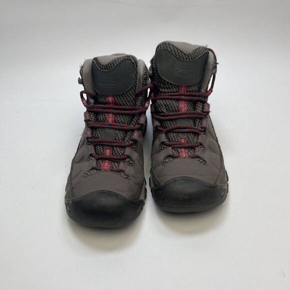 Keen Targhee III Waterproof Mid Hiking Boots Women Size 7 US Red / Brown Outdoor - Picture 4 of 16